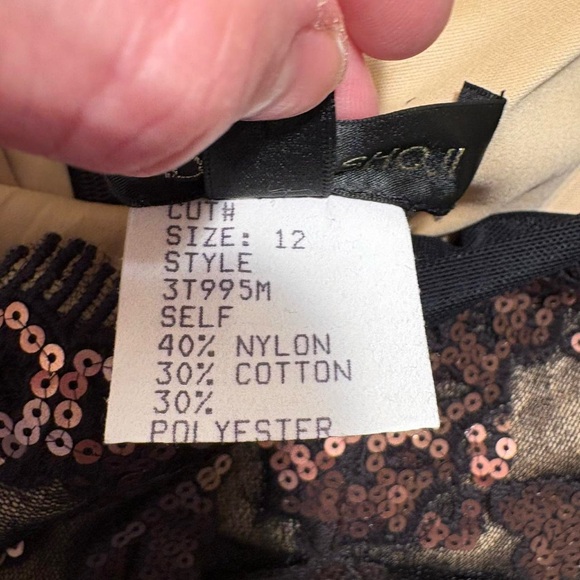 Chic Black and Gold Floral Midi Dress - Picture 7 of 8